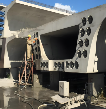 毛道乡压浆料施工流程及注意事项